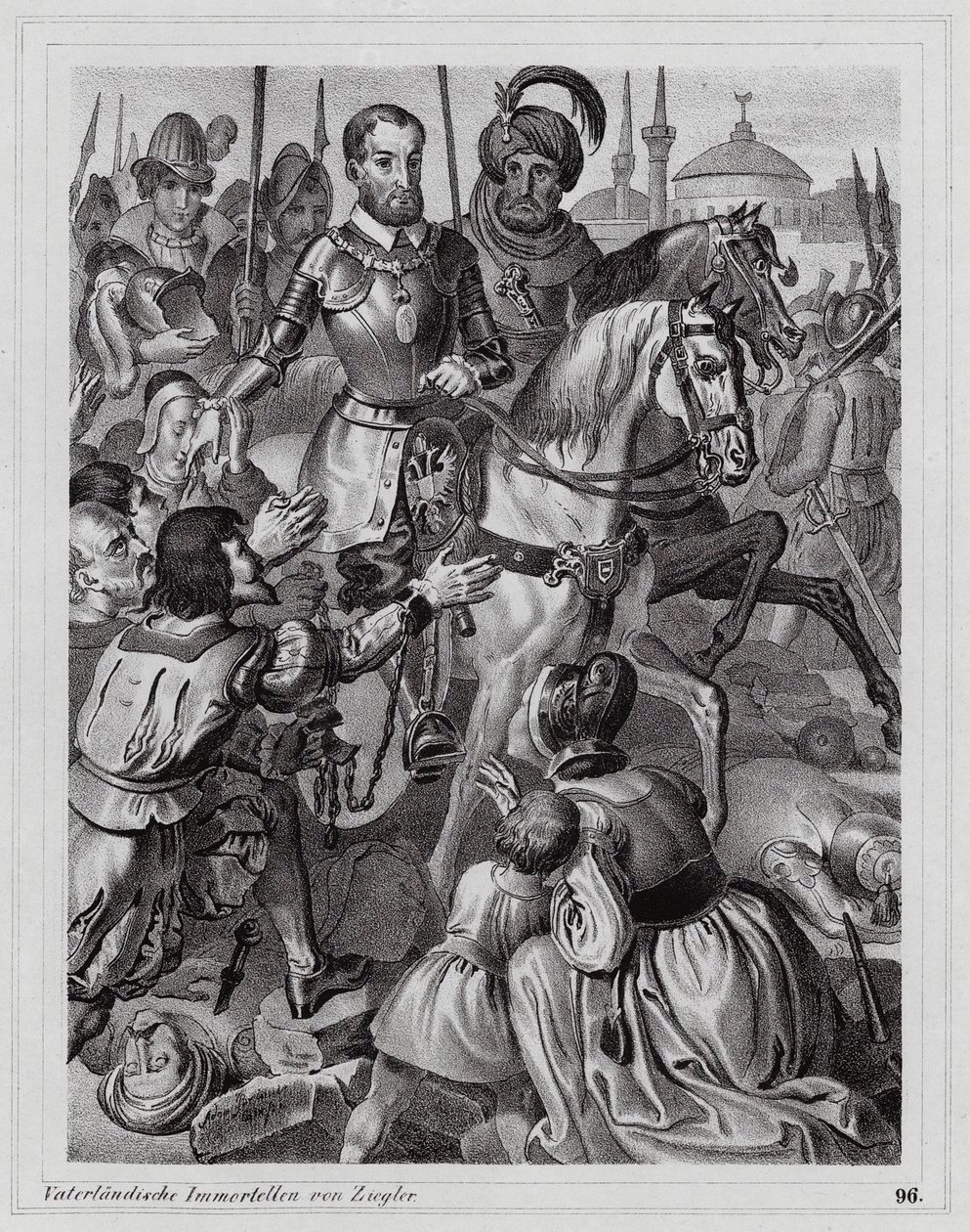 Peter Johann Nepomuk Geiger - Carlo V libera gli schiavi cristiani da Tunisi